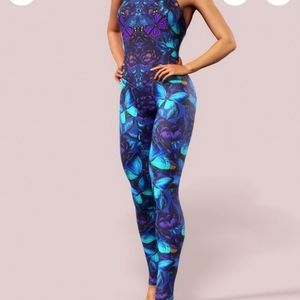 Purple Floral Bodysuit